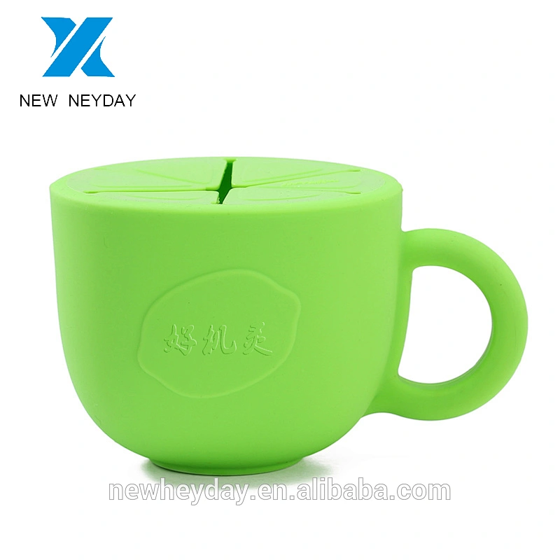 Silicone snack bowl for kids spill-proof