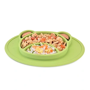 custom feeding  baby silicone   Cartoon animal shaped bowl  suction   Tableware for  Toddlers