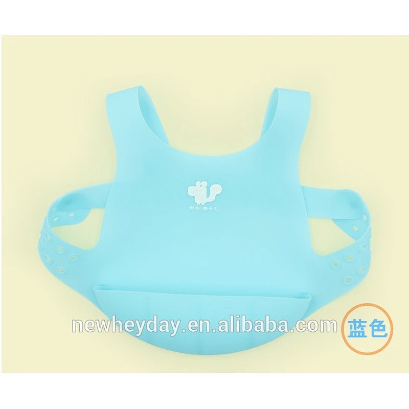 factory personalised  logo food grade silicone  newborn baby animal bibs  waterproof  plain  bulk