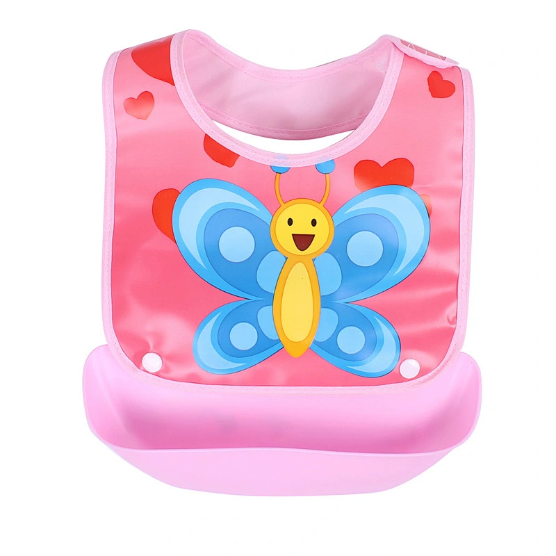 custom   Baby bib waterproof rice bowl baby bib eco friendly neoprene crab bibs silicone soft super soft saliva towel clothes