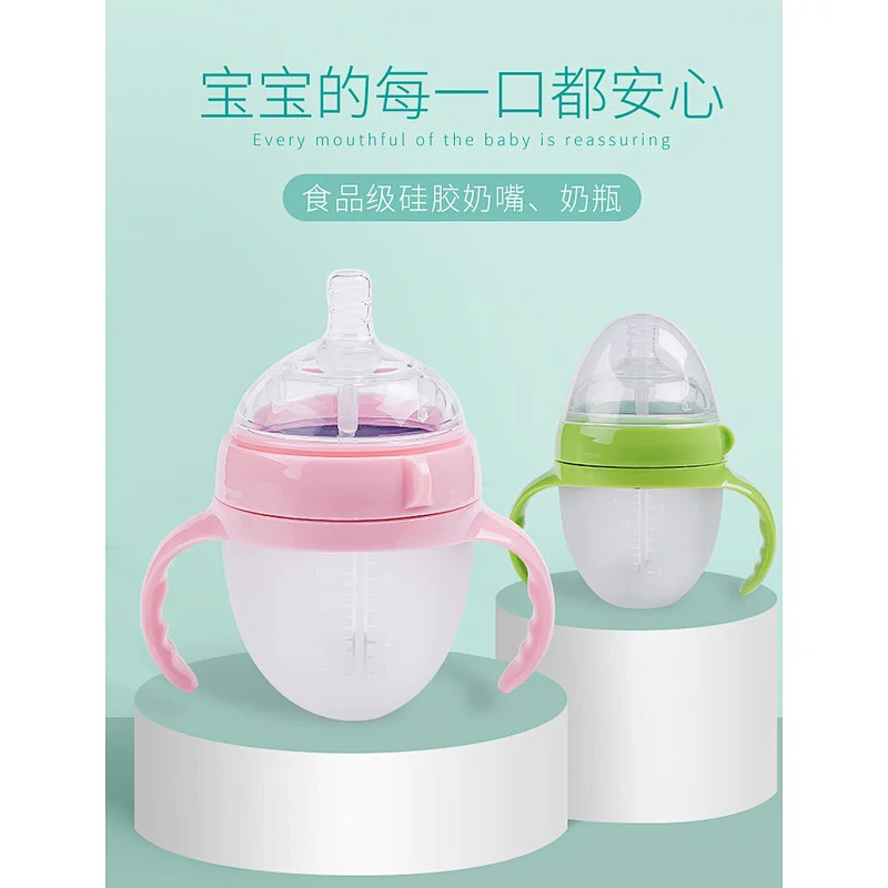 2019 best manufacturing eco-friendly comotomo silicone nipple baby bottle label