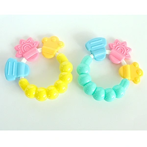 Wholesales Baby DIY Pacifier Clipy  Silicone chew Beads Chain Non-toxic baby Teethers custom silicone bead bracelets