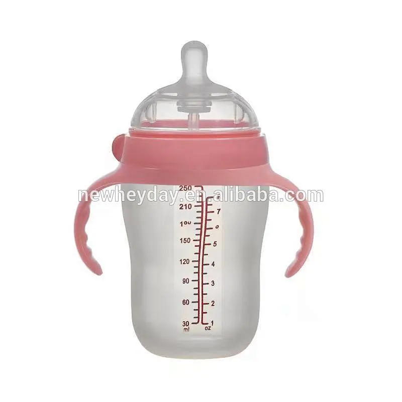 pravite label silicone baby bottle nipple feeding bottle