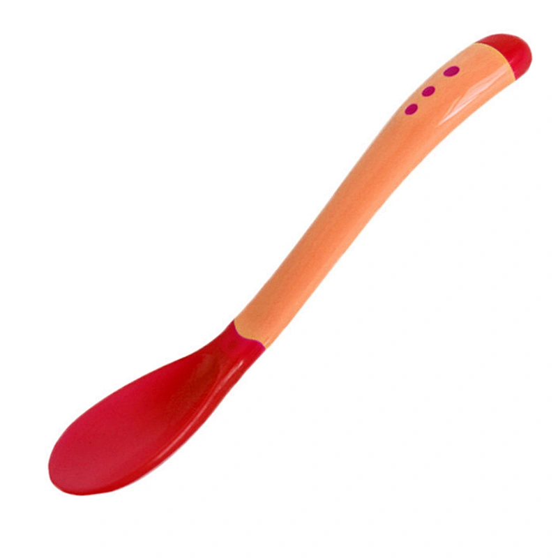 Lovely Color Changing Heat Sensing Thermal Spoon Baby Kids Weaning Tableware