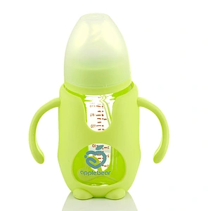 China factory custom new arrival  innovative   plastic silicone baby feeding water  bottle  logo