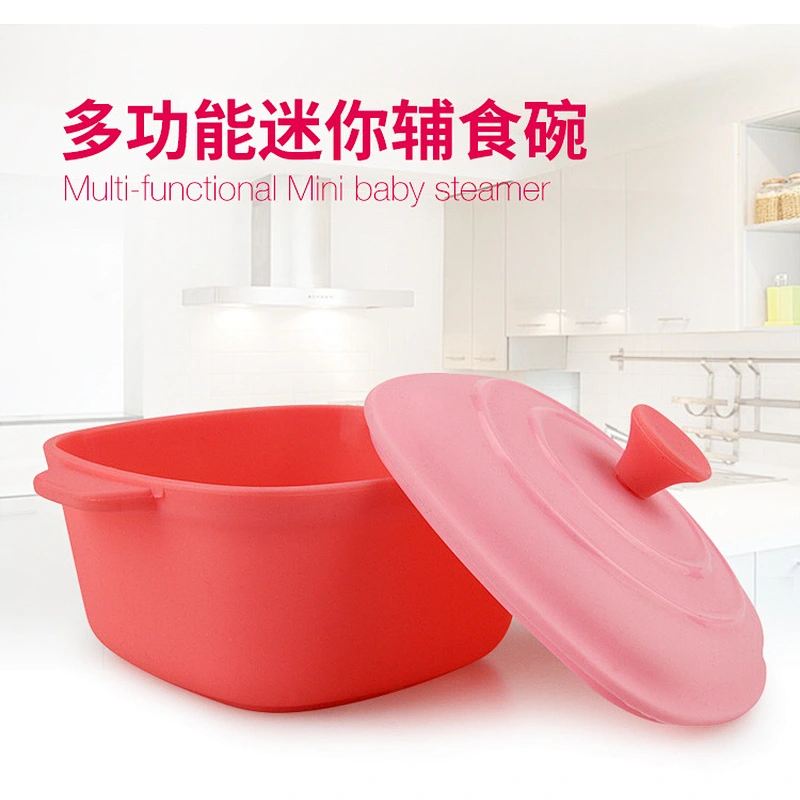 factory custom  mini function silicone baby food storage  cover bowl   food serving food baby  bowl with cover