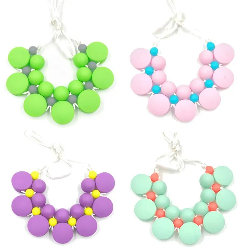 BPA FREE food grade silicone  teething beads baby toy baby teether silicone beads  wholesale