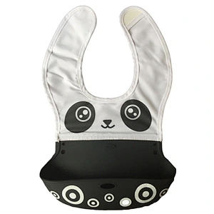 custom  food grade silicone product custom printed disposable plastic bibs lobster oem