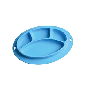 Customized Logo 100% Food Grade Silicone Microwave silicone suction baby placemat plate bowl