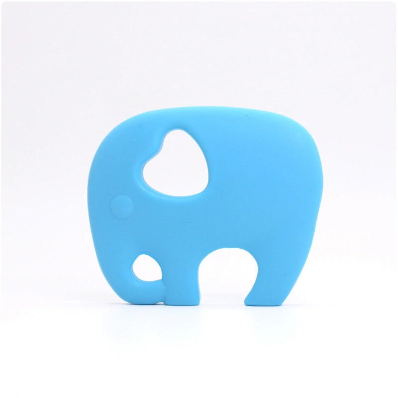 Non-Toxic BPA Free elephant teether siliconesilicone baby carton animal soft teether