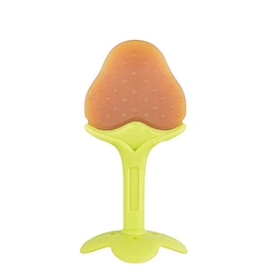 chews toy  baby teether   food grade silicone  toy fruit babi teether