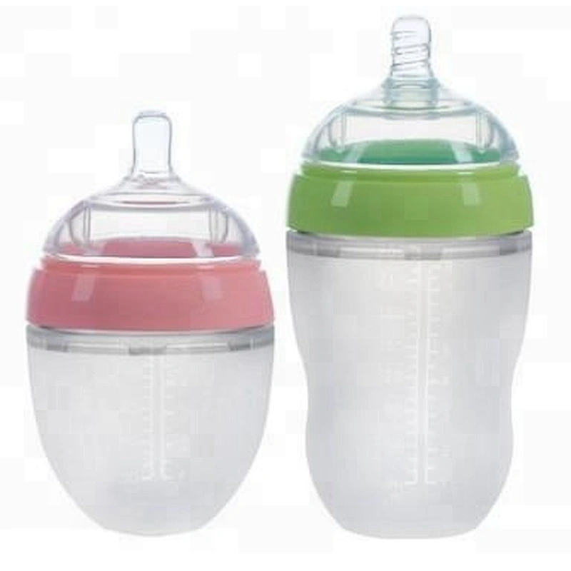 China factory supply new arrival  innovative product unbreakable  silicone baby  milk feeding bottles