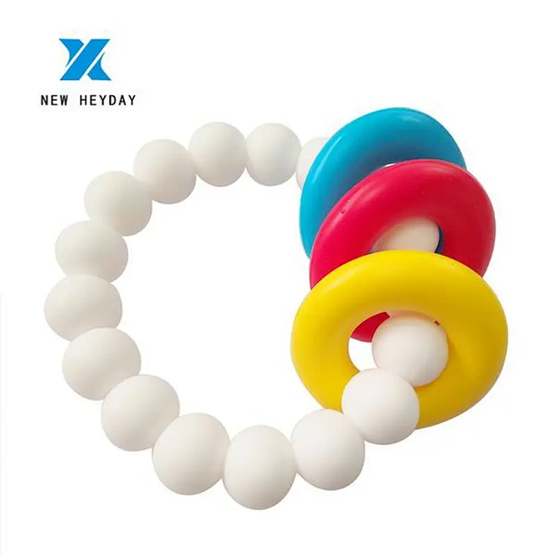 custom silicone bead silicone  teething gel toy BPA FREE