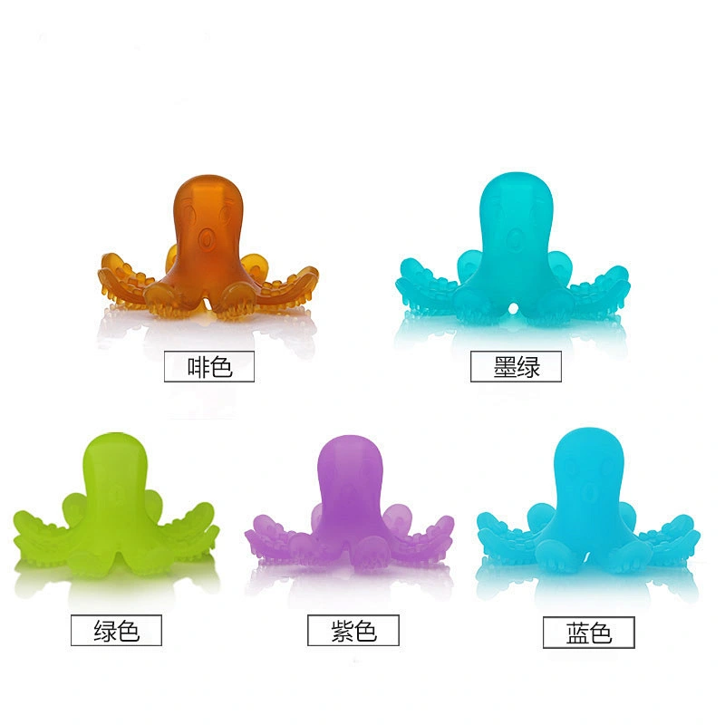 100% BPA Free Silicone Baby octopusTeether Soothing Pain Relief,Infant Teething Toy,Silicone Baby Octopus Teeth Toy