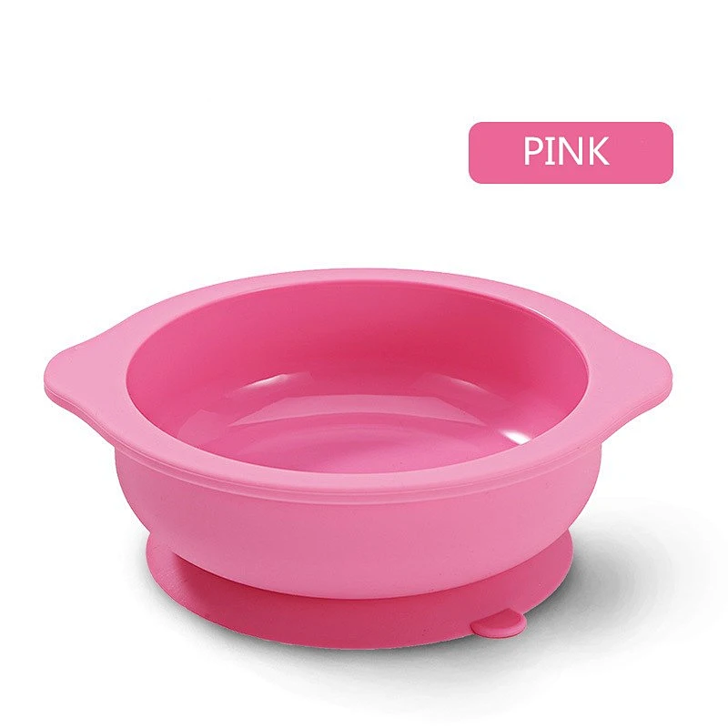 Factory price colorful food grade silicone baby feeding bowl