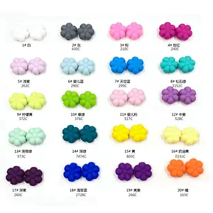BPA FREE food grade silicone  teething beads baby toy baby teether silicone beads  wholesale