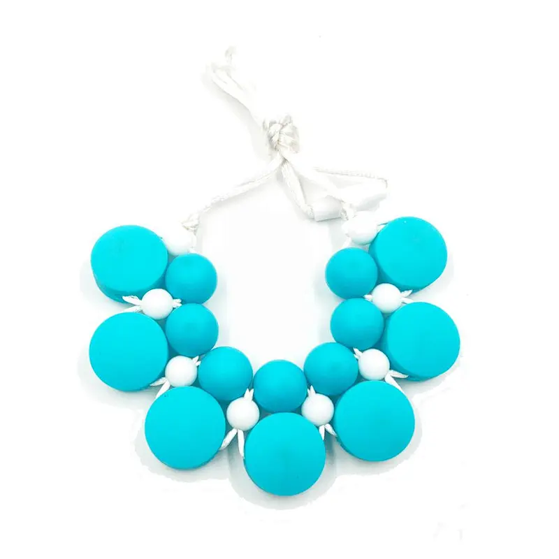factory wholesale  custom  food grade silicone bead bracelet  baby  teething silicone bead molds