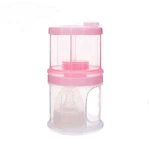 2 Layers  Kid Feeding Container Storage  box  Feeding Safe Milk Powder delivery box PP For Baby