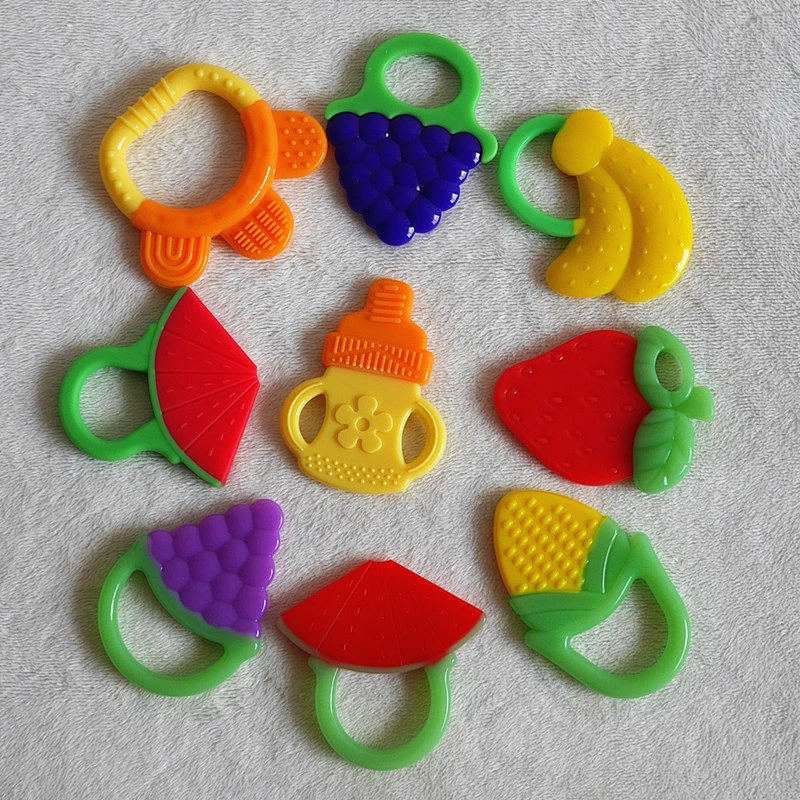 Bpa Free Bulk Silicone fruit Shaped Teethers Silicone Pacifier Teether For Baby