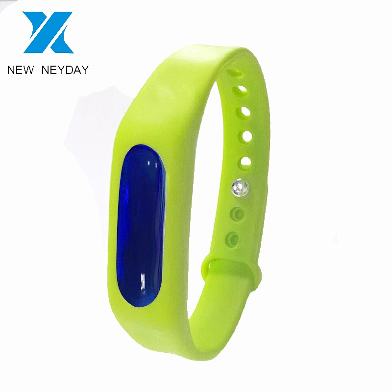 Factory custom colorful anti-mosquito round silicone bracelet for baby