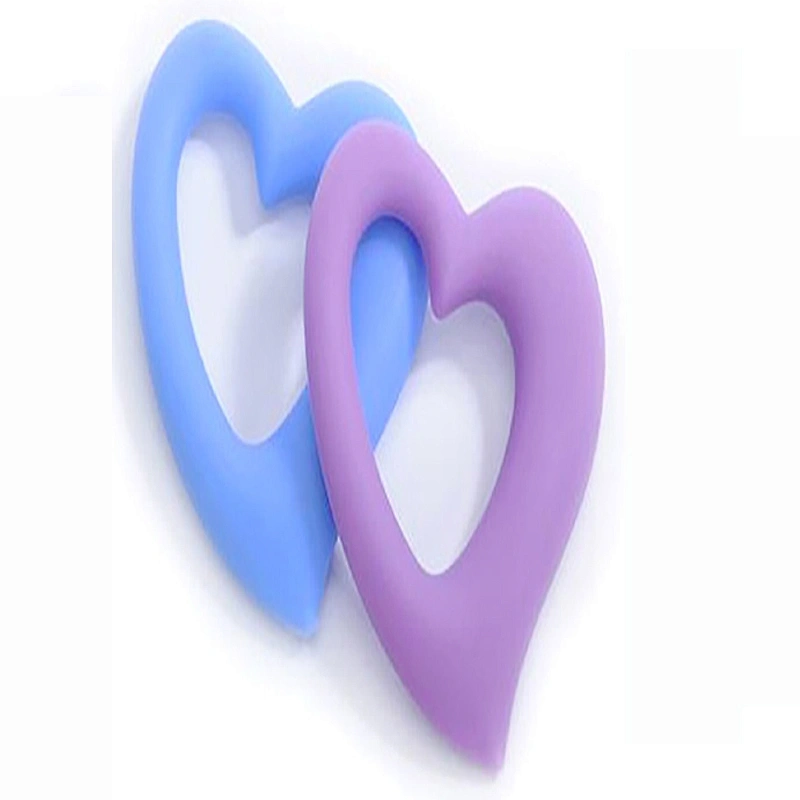 BPA Free Silicone  hart-shaped  Teething Nursing Breastfeeding Chewable Necklace Baby baby feet pendant necklace