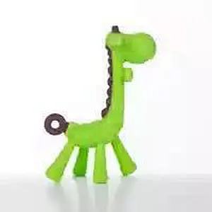 Bpa Free Food Grade Rubber Teether Silicone Babynipple Teether Chew Toys Wholesale Giraffe Silicone Teething Pendant