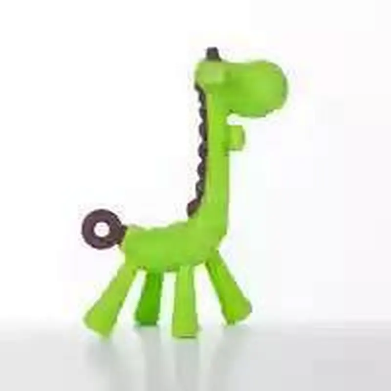 Bpa Free Food Grade Rubber Teether Silicone Babynipple Teether Chew Toys Wholesale Giraffe Silicone Teething Pendant