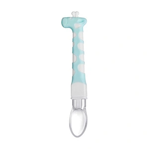 silicone baby food pouch spoon deer head desgin  soft baby spoon thermometer  custom