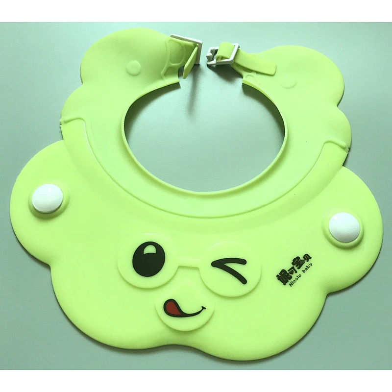 custom adjustable   waterproof hair wash end pvc cap silicone  pp shower cap for kids