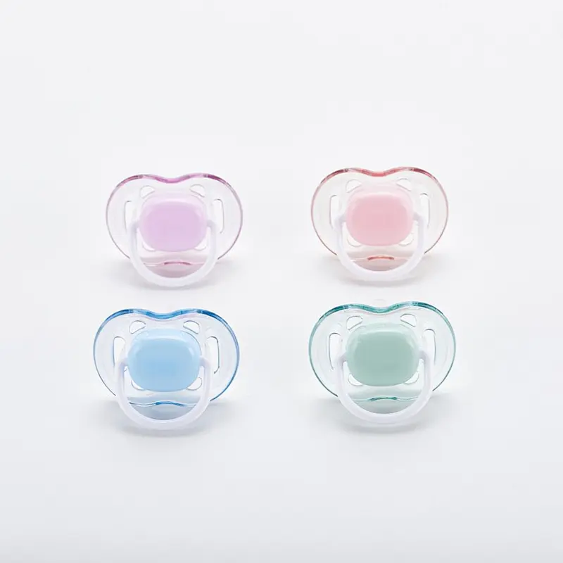 Wholesale customized Food Grade Silicone pacifer clip silicone baby feeding pacifier