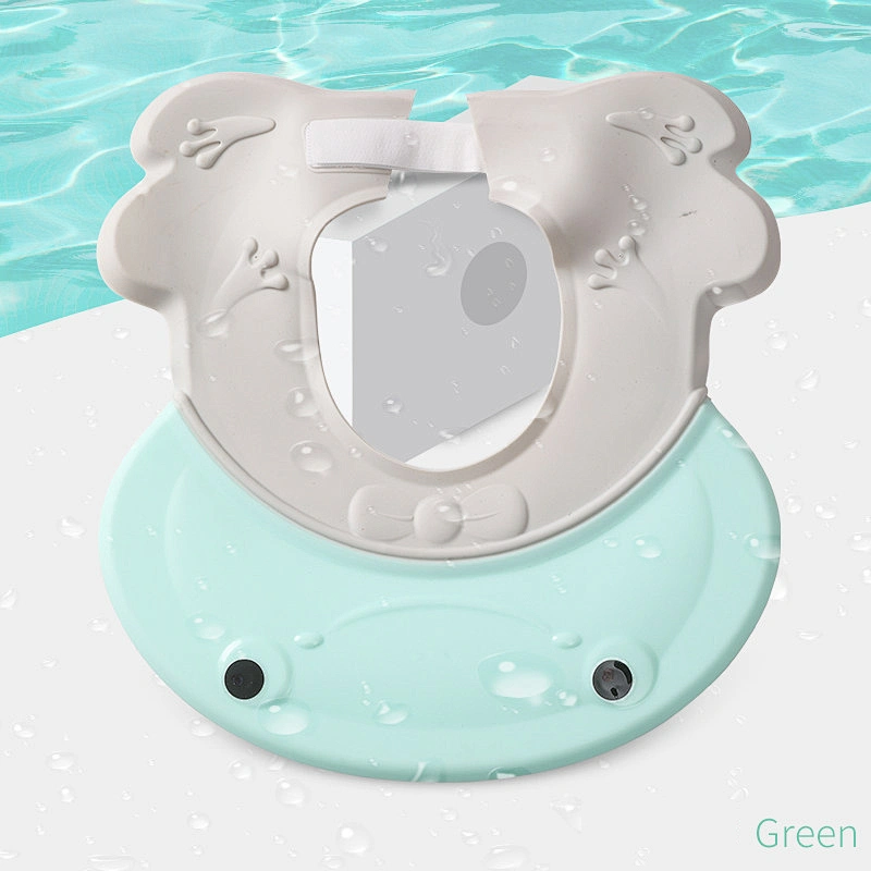custom adjustable  frog shower cap  waterproof hair wash end cap silicone  pp