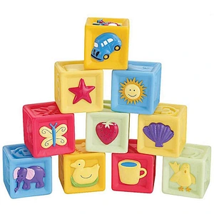 custom 	animal   BB sound fruit baby identify color silicone building blocks  toys