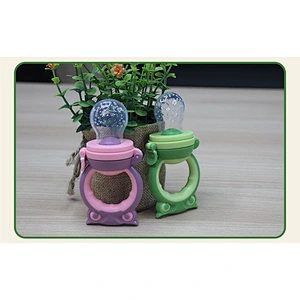 Owl shape food grade safety silicone teether with pacifier