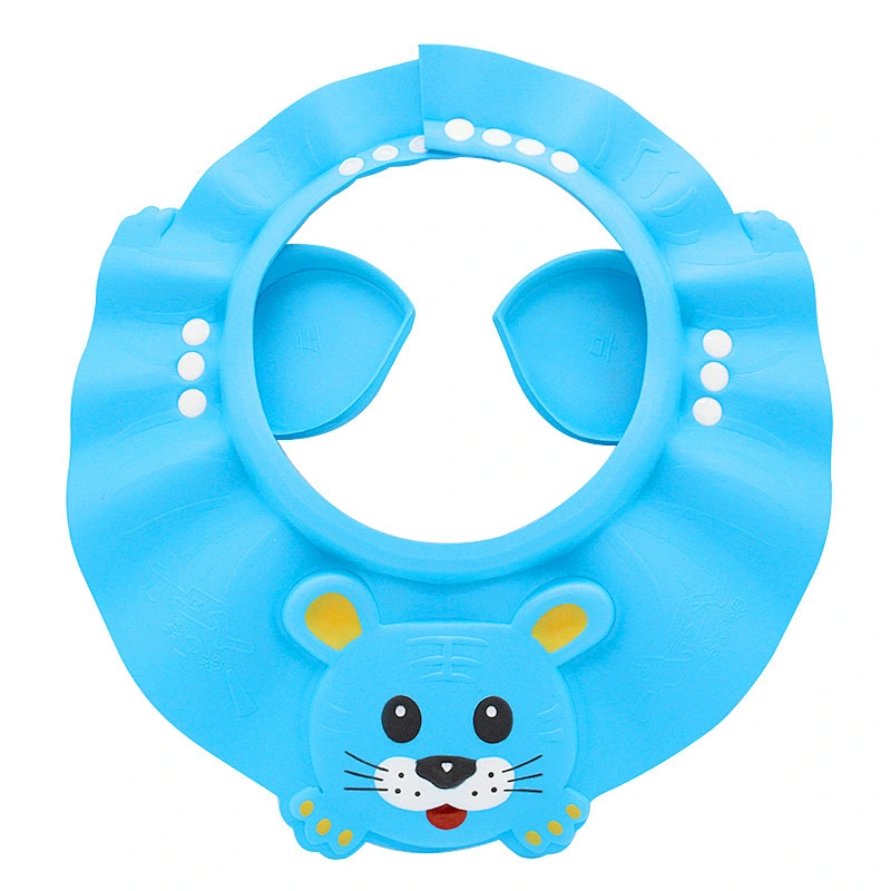 Factory  Custom kids  cartoon  animal pvc waterproof EVA  eco friendly hat cap for kids  shower cap