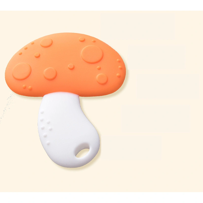 factory custom silicone strawberry shape baby fruit teether toy for baby CPC