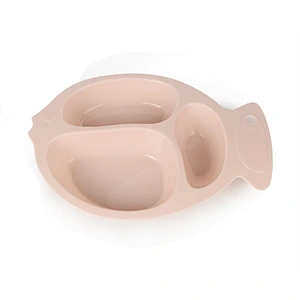 custom Portable  fish shaped silicone molds  rail suction  baby plate  Silicone Placemat, Non-Slip  Plate for Toddler