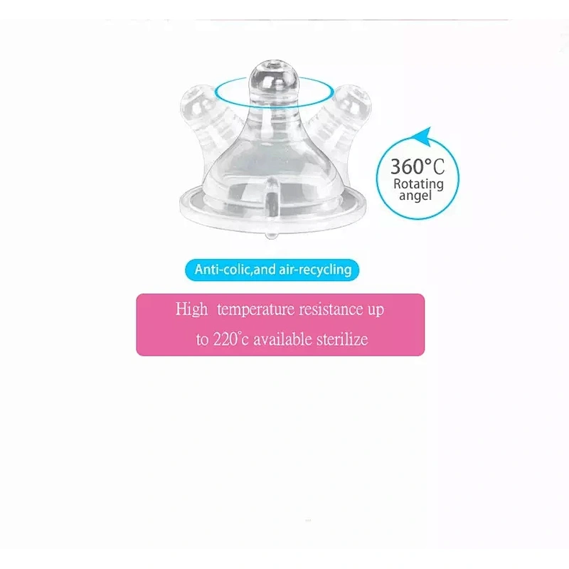 Food grade  foldable silicone teether and soft baby nipple teether