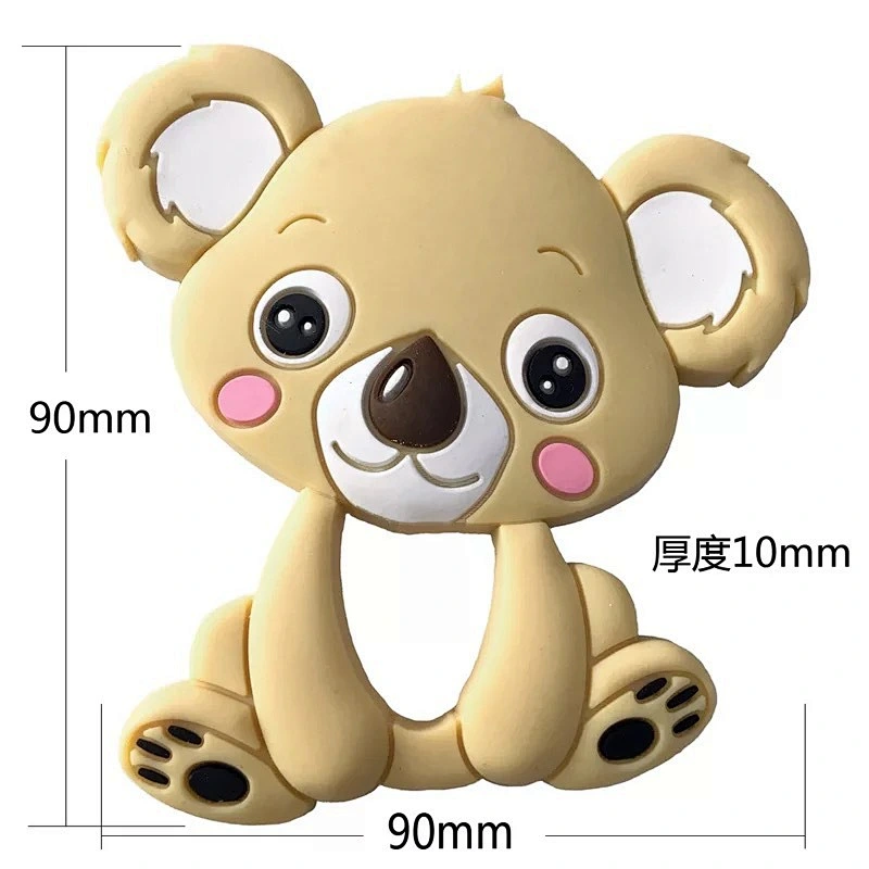 BPA-Free Silicone chew  toy Animal Teether Chew Silicone Unicorn BPA Free Baby Teether Elephant Teething Pendant