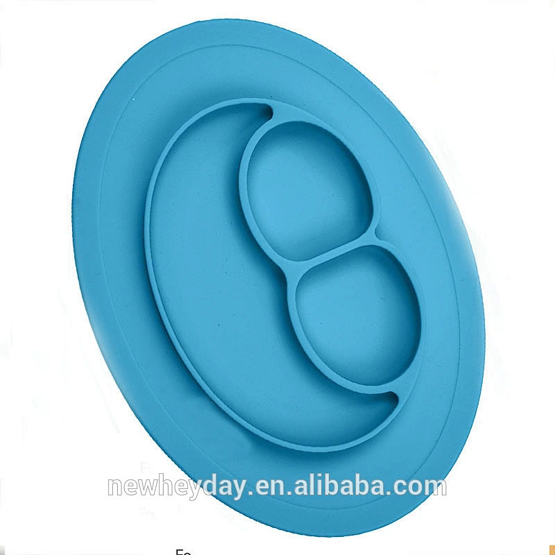 factory custom  silicone baby food plate  children's plate patient plate