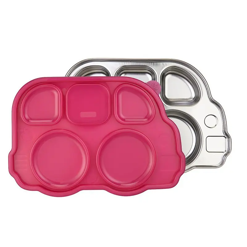 Customizable factory price cute animal silicone baby placemat food tray
