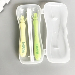 factory stock wholesale silicone kids  tableware children tableware spoon fork plate custom