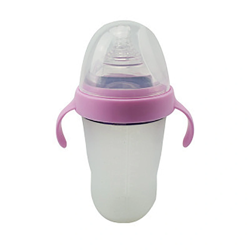 oem  Natural anti-flatulence silicone body  baby  bottle  wide mouth  bottle  label Toddler Milk Drinking Bottle Feeding Nursing