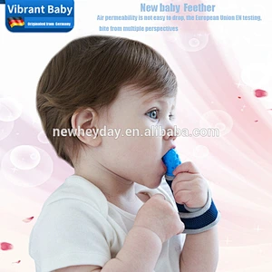 Wholesale food grade silicone baby teether gloves
