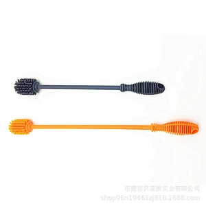 Creative Multifunctional Silicone Bottle Brush Soft Baby Milk Feeding Bottle Brush Cleaner Cleaning Cleaner Brusher
