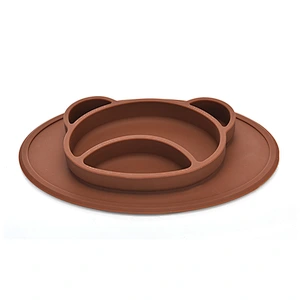 custom feeding  baby silicone   Cartoon animal shaped bowl  suction   Tableware for  Toddlers