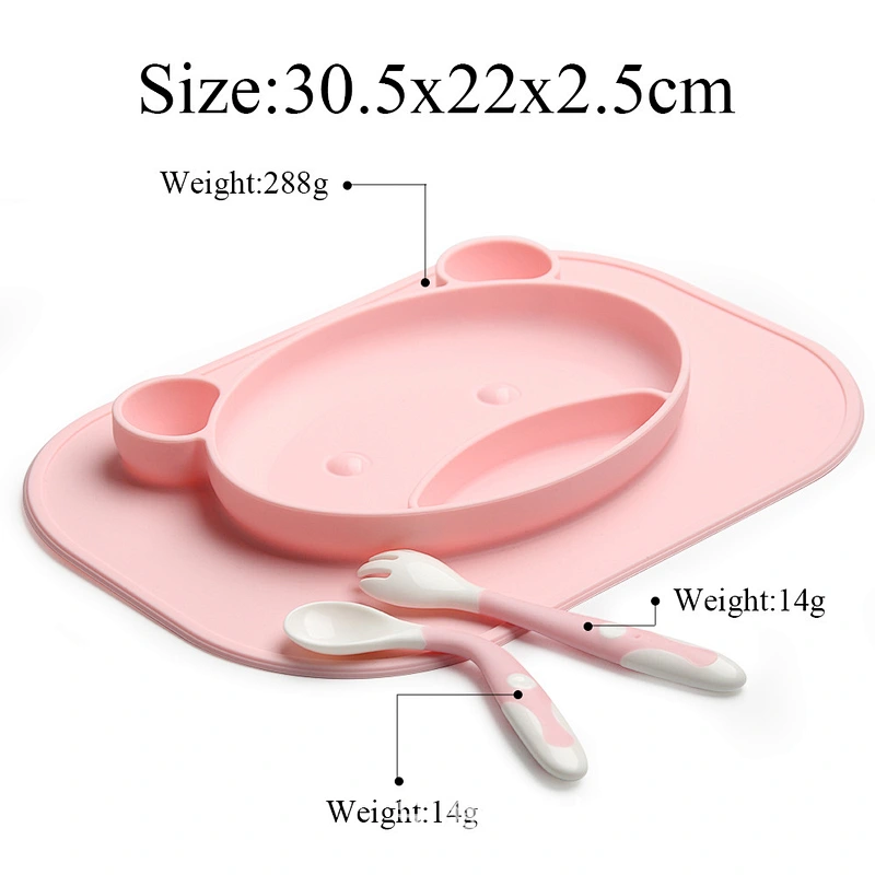 factory custom  silicone baby food storage  freezer  tray with clip-on lid  food serving food baby seat with tray