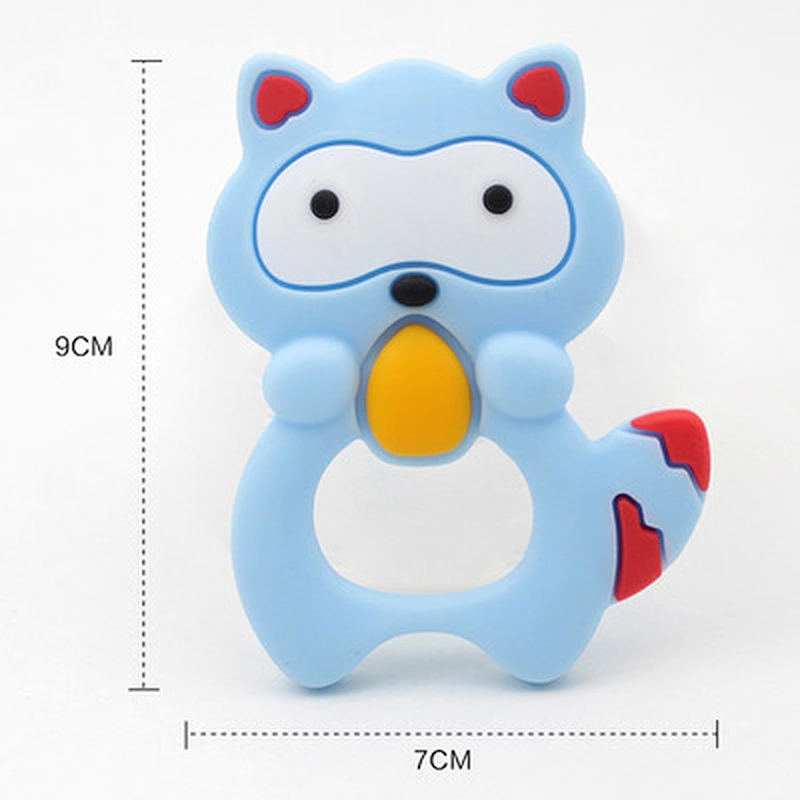 100% Food Grade custom baby animal biting teether