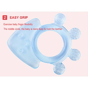 Anti-Bacterial and Eco friendly Washable Silicone  Baby Teether