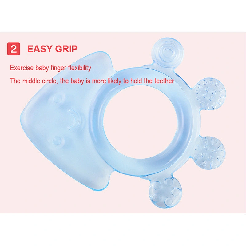 Anti-Bacterial and Eco friendly Washable Silicone  Baby Teether