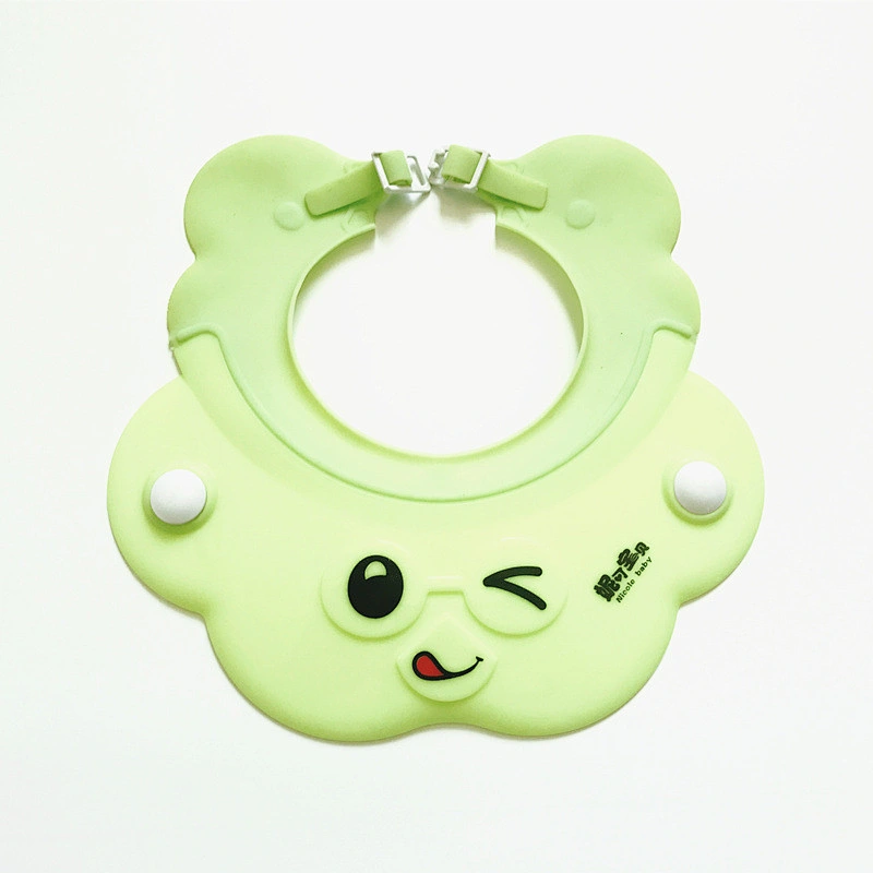 custom  tpe pp abs Baby Shower Waterproof  Cap  Infants Shampoo Shield Bathing Protector Adjustable Visor  Sun Hat forkids